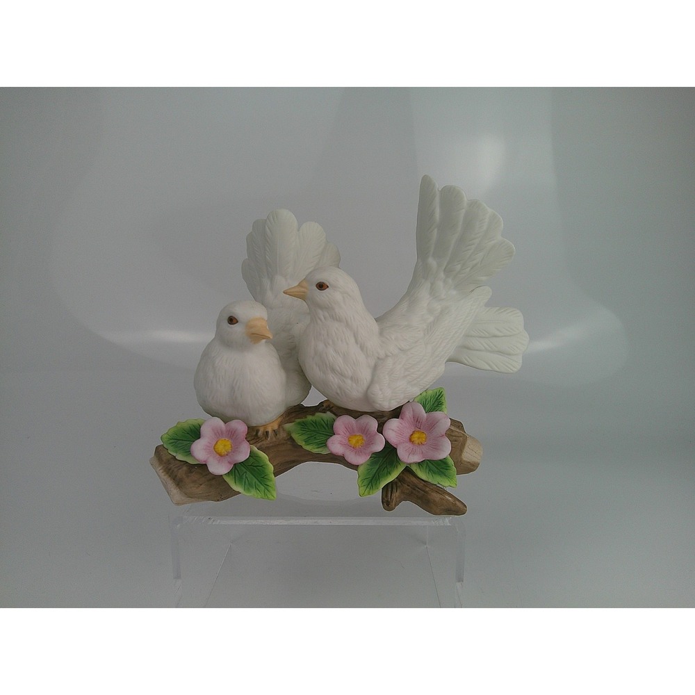 Courtship Doves Figurine Home Interiors  #14530 Birds on Branch